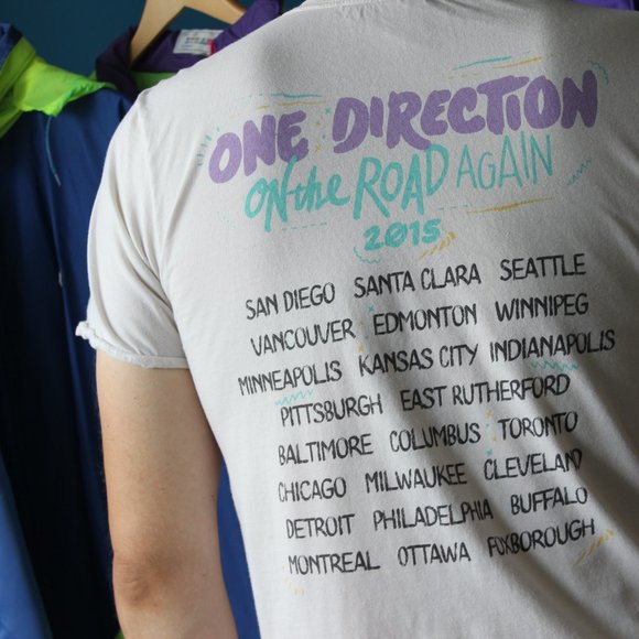 *2015 *One Direction 1D On The Road Again Tour Tee - Picture 4 of 12